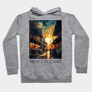 A Pop Art Travel Print of New Orleans - Louisiana - US Hoodie